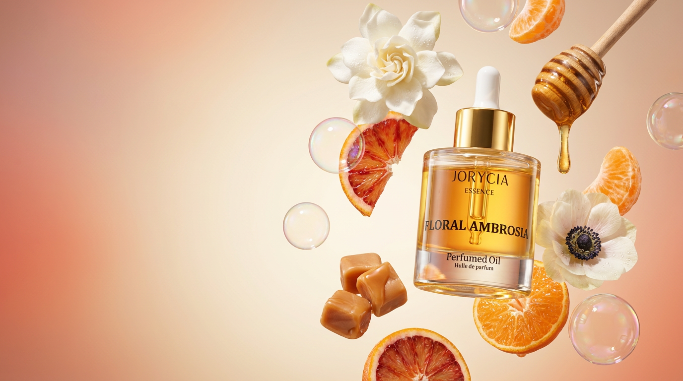 Jorycia Essence perfume oil with citrus and blossoms